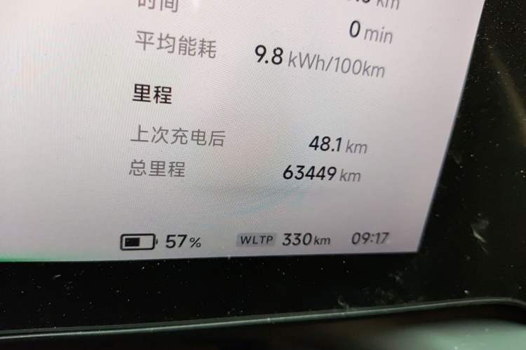 Used XPeng P7 2020 670N Odometer Close Up