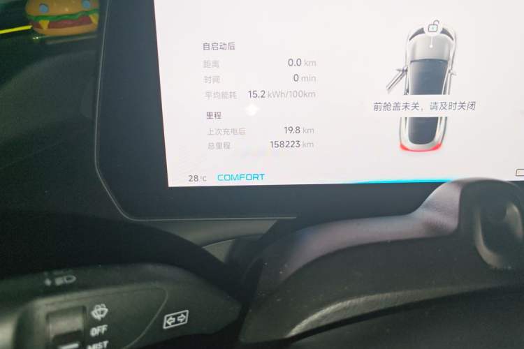 Used XPeng P7 2020 670N Odometer Close Up