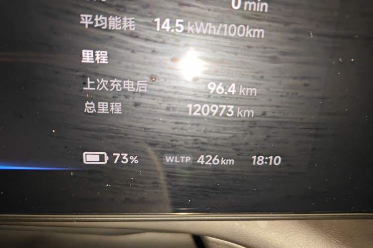 Used XPeng P7 2020 670E Odometer Close Up