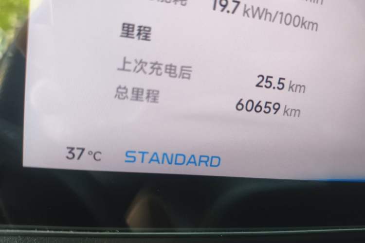 Used XPeng P7 2020 670E Odometer Close Up