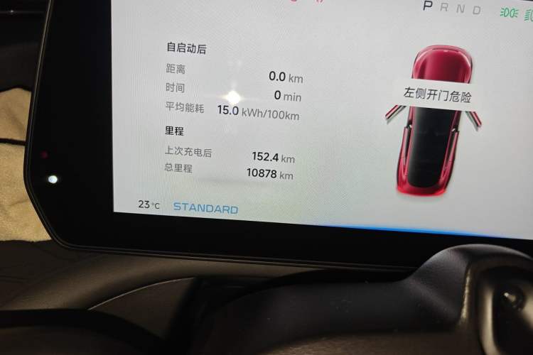 Used XPeng P7 2021 480E Odometer Close Up