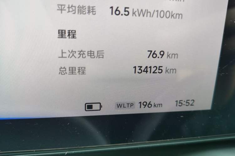 Used XPeng P7 2021 480N Odometer Close Up