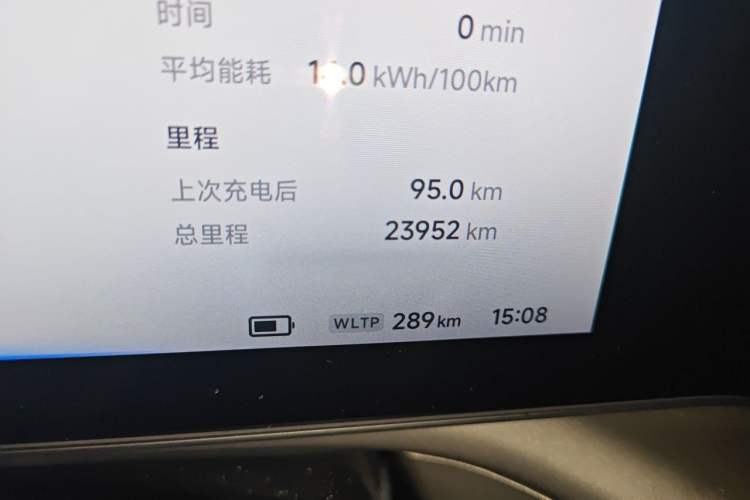 Used XPeng P7 2021 480N Odometer Close Up