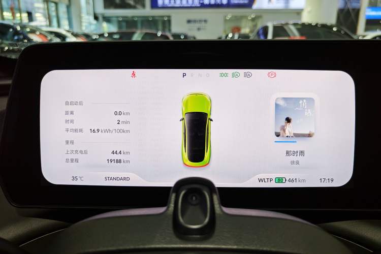 Used XPeng P7 2022 670E+ Pengyi Edition Odometer Close Up