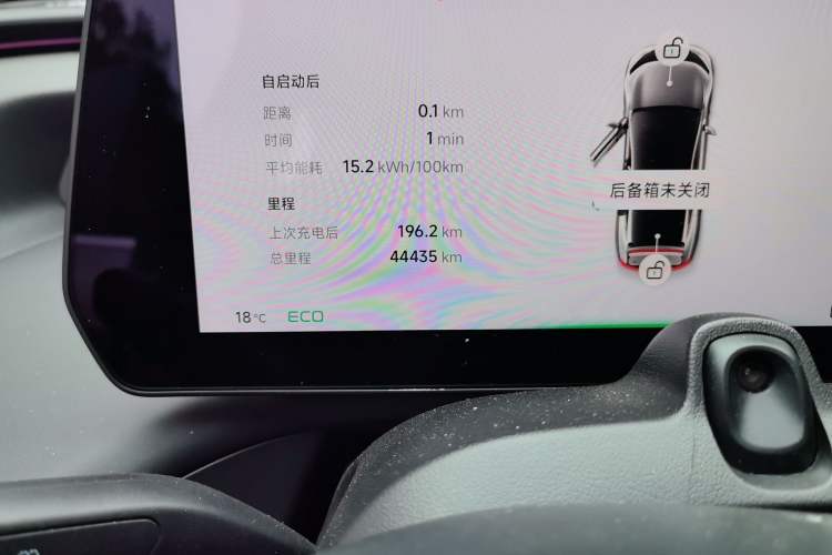 Used XPeng P7 2022 625E Odometer Close Up