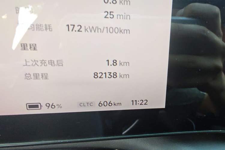 Used XPeng P7 2022 625E Odometer Close Up