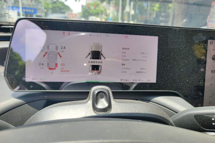 Used XPeng P7 2022 670N+ Odometer Close Up