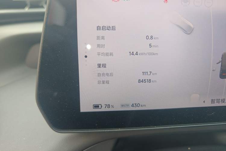 Used XPeng P7 2023 P7i 702 Pro Odometer Close Up