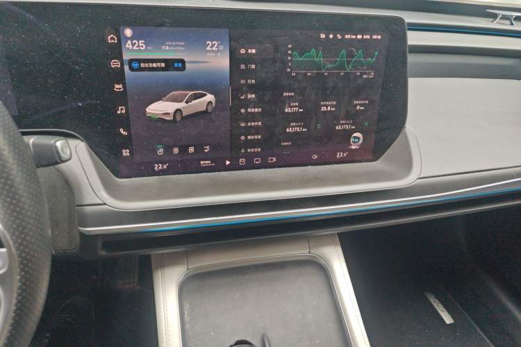 Used XPeng P7 2023 P7i 610 Max Performance Edition Audio And AC Panel
