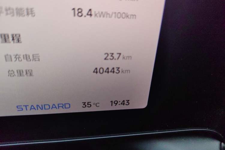 Used XPeng P7 2023 P7i 610 Max Performance Edition Odometer Close Up