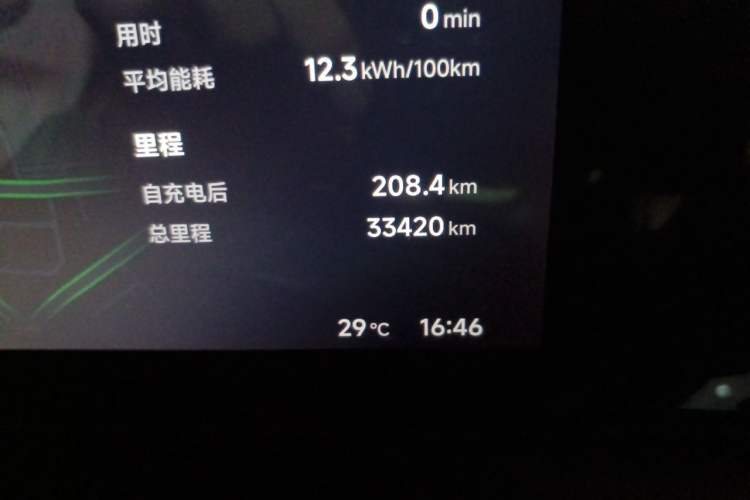 Used XPeng P7 2023 P7i 702 Pro Odometer Close Up