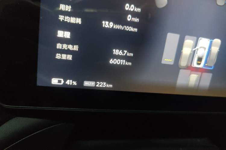 Used XPeng P7 2023 P7i 702 Max Odometer Close Up