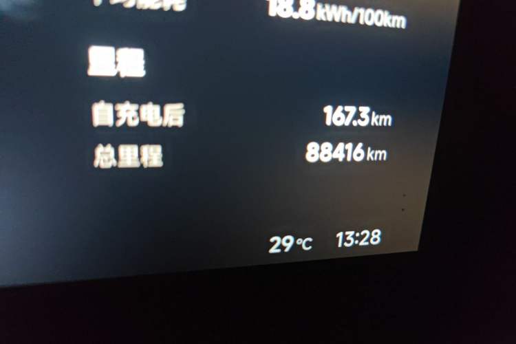 Used XPeng P7 2024 P7i 702 Max Pengyi Edition Odometer Close Up