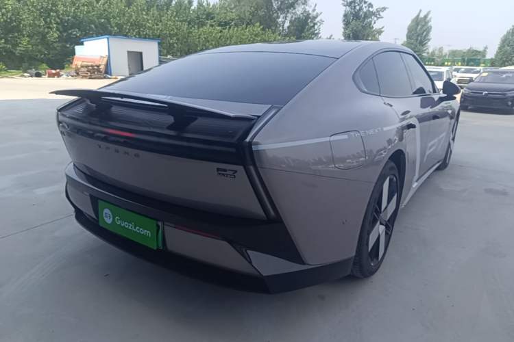 Used XPeng P7 2025 Model—750 All-Wheel-Drive High-Performance Ultra Rear Right 45 Deg