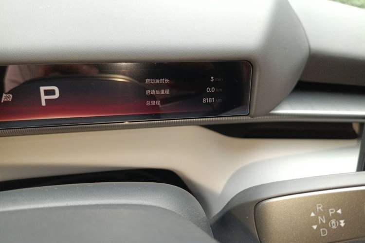 Used XPeng P7 2025 Model—702 Long Range Ultra Odometer Close Up