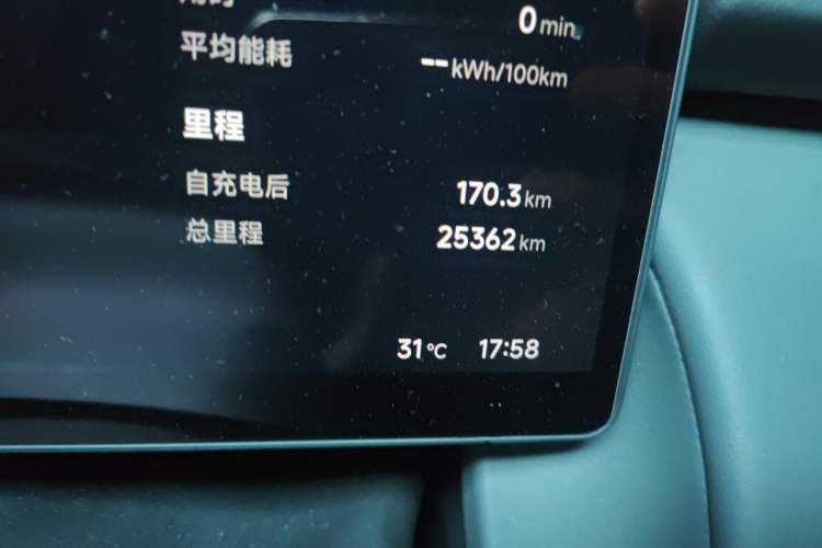Used XPeng P7+ 2024 Long-Range Max Odometer Close Up