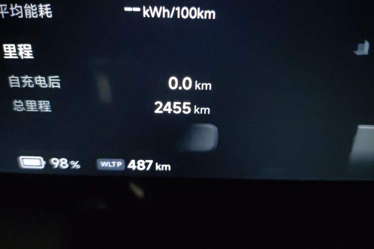 Used XPeng P7+ 2024 Long-Range Max Odometer Close Up