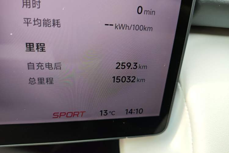 Used XPeng P7+ 2024 Ultra-Long Range Max Odometer Close Up