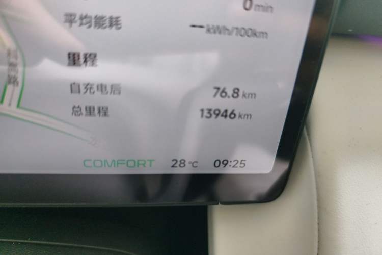 Used XPeng P7+ 2024 Ultra-Long Range Max Odometer Close Up