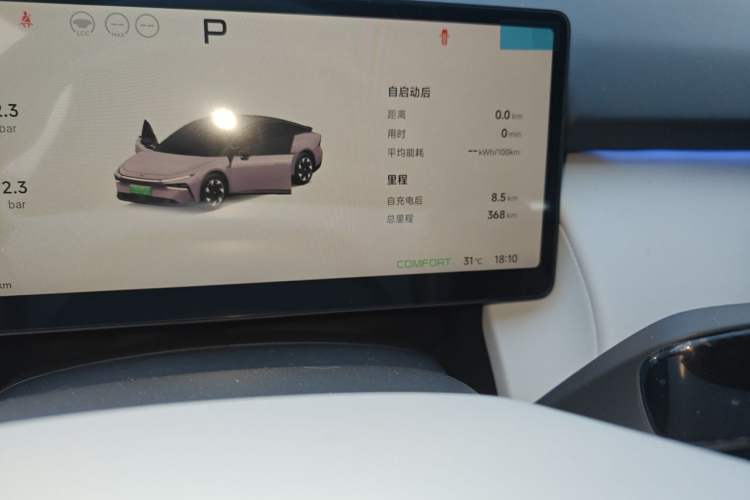 Used XPeng P7+ 2024 Long-Range Max Odometer Close Up