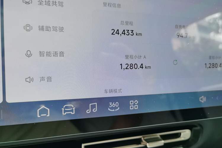 Used XPeng P7+ 2024 Ultra-Long Range Max Odometer Close Up