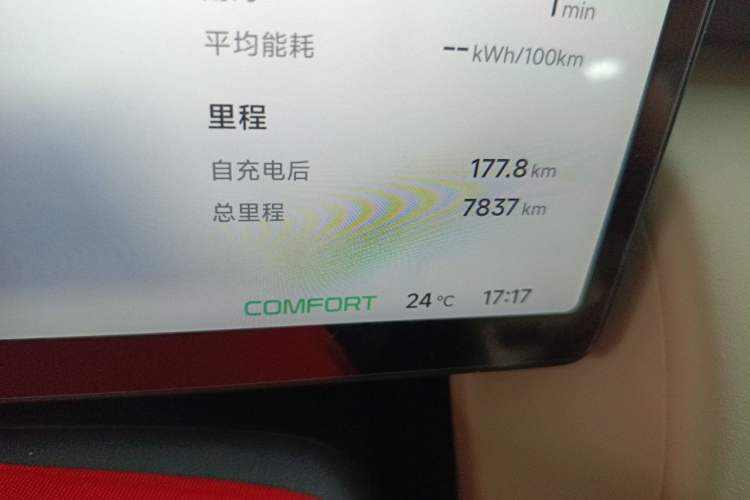 Used XPeng P7+ 2024 Long-Range Max Odometer Close Up