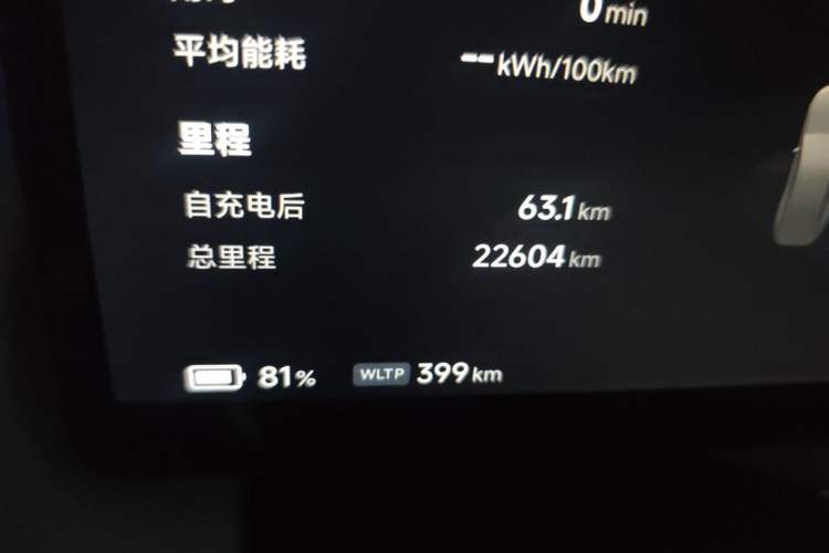 Used XPeng P7+ 2024 Long-Range Max Odometer Close Up