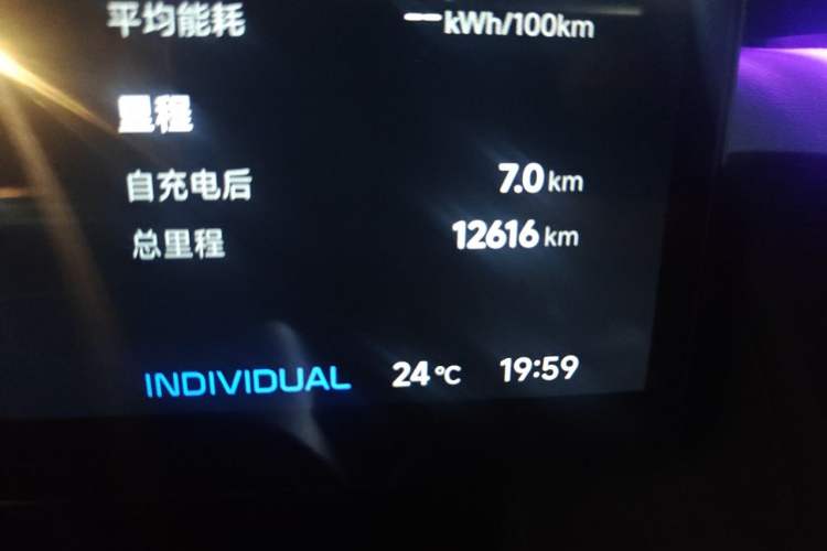 Used XPeng P7+ 2024 Long-Range Max Odometer Close Up