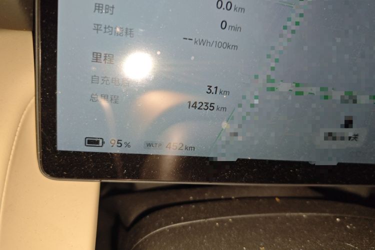 Used XPeng P7+ 2024 Long-Range Max Odometer Close Up