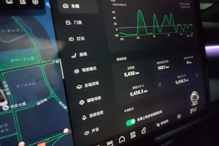 Used XPeng P7+ 2024 Long-Range Max Odometer Close Up