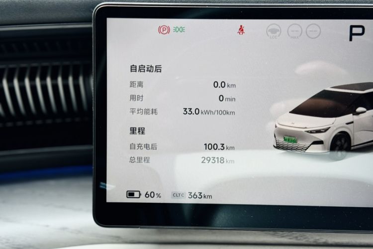 Used XPeng X9 2024 610 Long-Range Pro Odometer Close Up