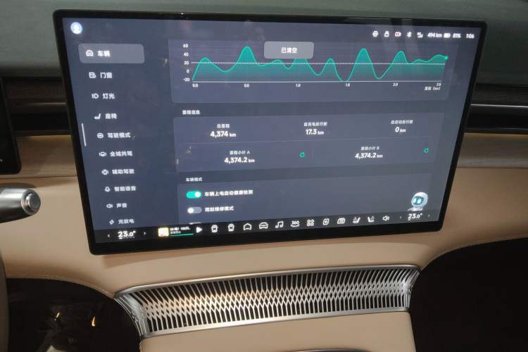Used XPeng X9 2025 740 Ultra-Long Range Max Audio And AC Panel