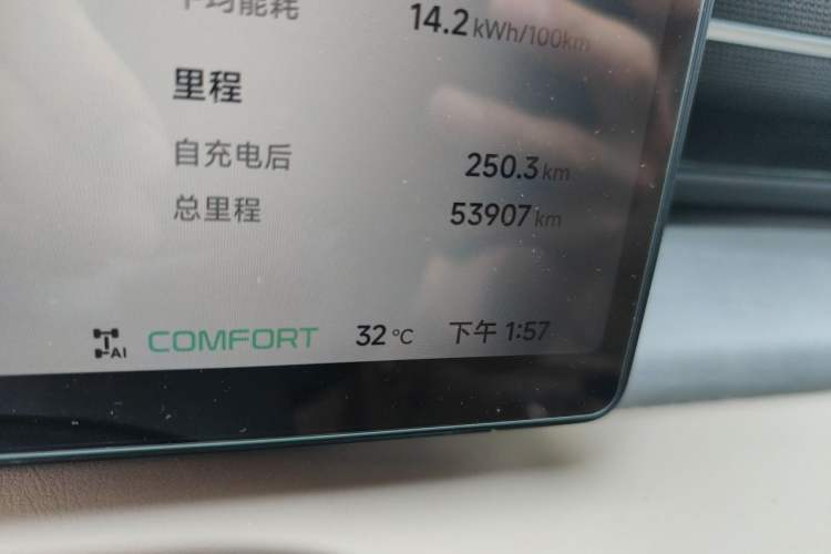 Used XPeng X9 2025 740 Ultra-Long Range Max Odometer Close Up