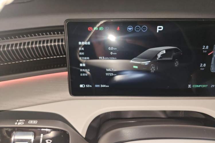 Used XPeng X9 2025 650 Long-Range Max Odometer Close Up