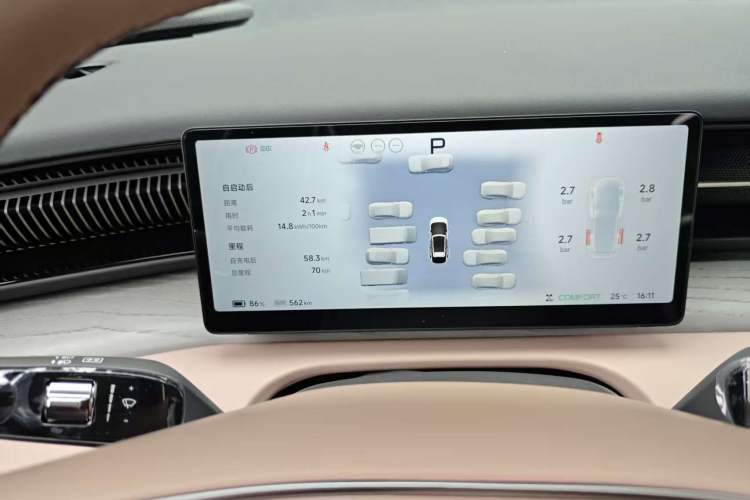 Used XPeng X9 2025 650 Long-Range Max Odometer Close Up