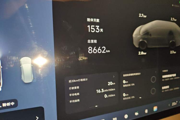 Used XPeng X9 2026 Model—Range-Extended Version 1602 Max Odometer Close Up