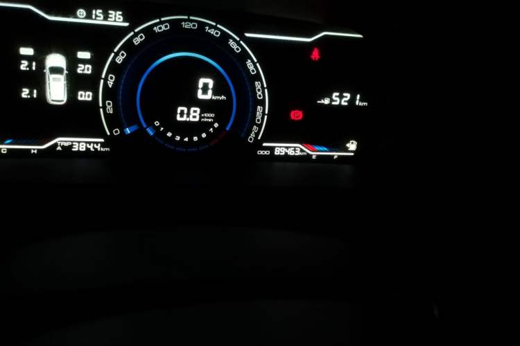 Used Yema Bojun 2019 Performance Edition 1.5T Manual Xuan Dong Model Odometer Close Up