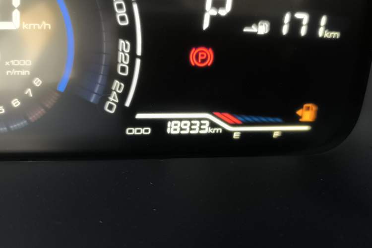 Used Yema Bojun 2019 Performance Version 1.5T CVT Lingdong Model Odometer Close Up