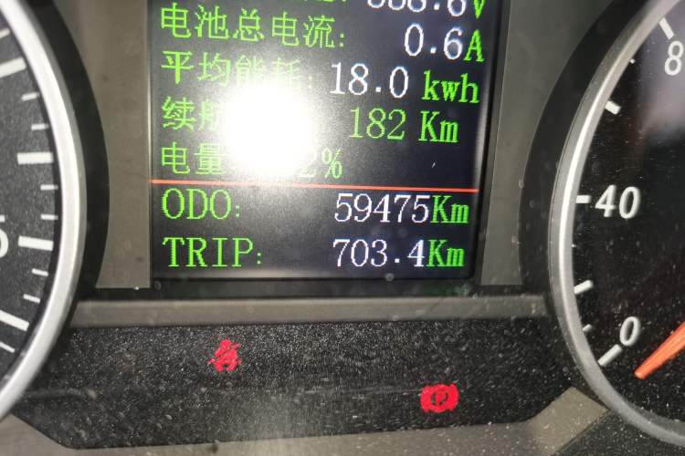 Used Yema EC70 2016 Electric Version Odometer Close Up