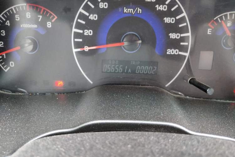 Used Yema F16 2014 1.6L Manual Elite Edition Odometer Close Up