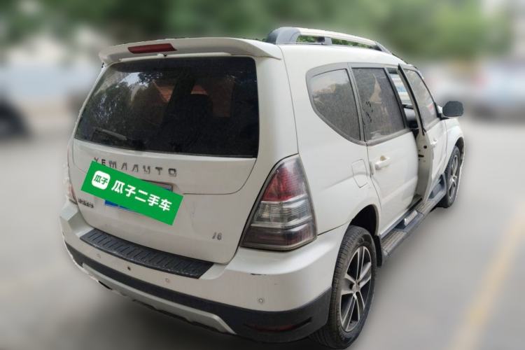 Used Yema F16 2014 1.6L Manual Elite Edition Rear Right 45 Deg