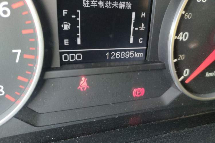 Used Yema T70 2015 Revised 1.8L Manual Elite Version Odometer Close Up