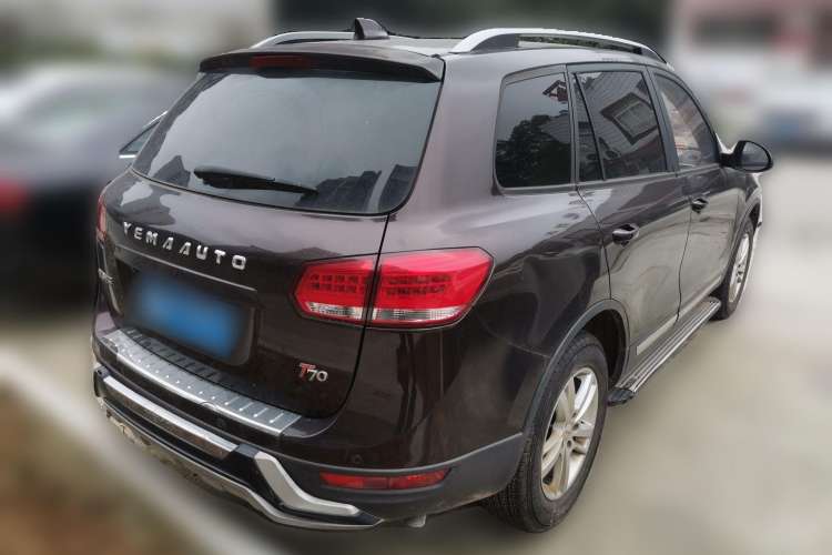 Used Yema T70 2015 1.8T CVT Smart Model Rear Right 45 Deg
