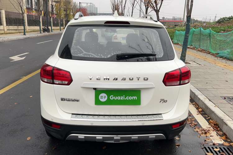 Used Yema T70 2015 1.8L Manual Elite Model Rear