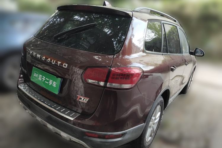 Used Yema T70 2016 1.8T CVT Elegant Model Rear Right 45 Deg