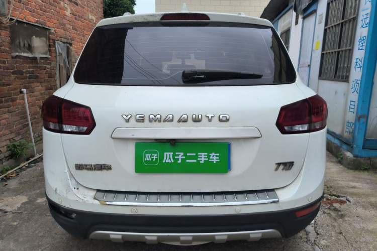 Used Yema T70 2016 Upgraded Model 1.8L Manual Comfort Version Rear