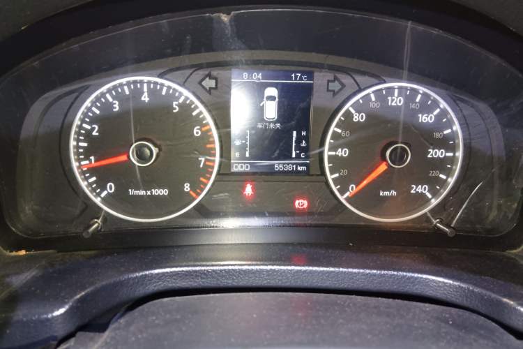 Used Yema T70 2017 1.8L Manual Comfort Model Odometer Close Up