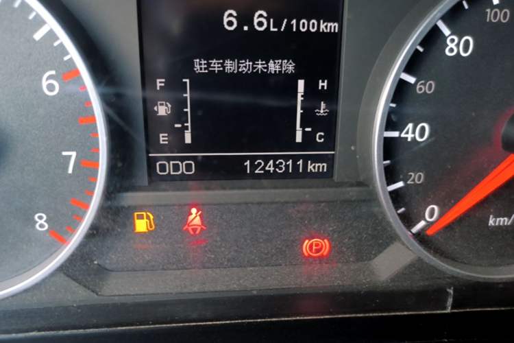 Used Yema T70 2017 T70S Sport Edition 1.5T Manual Leading Model Odometer Close Up