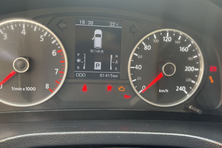 Used Yema T70 2017 T70S Sport Edition 1.8T CVT Flagship Model Odometer Close Up