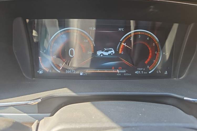 Used Yema T80 2017 1.5T Manual Cool Edition Odometer Close Up